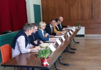 Avec les membres du comité de concours agricole Val d’Arroux Gueugnon
